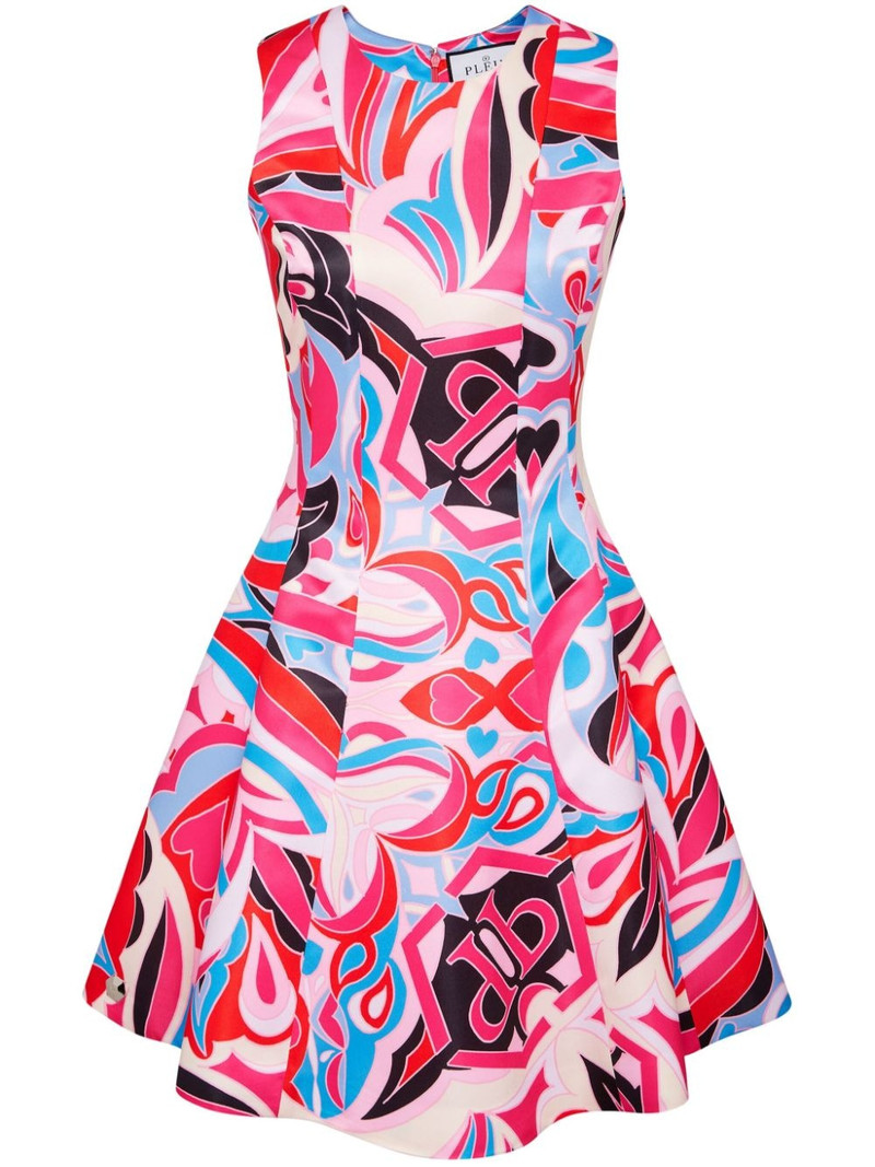 Colorful Circus flared dress 1