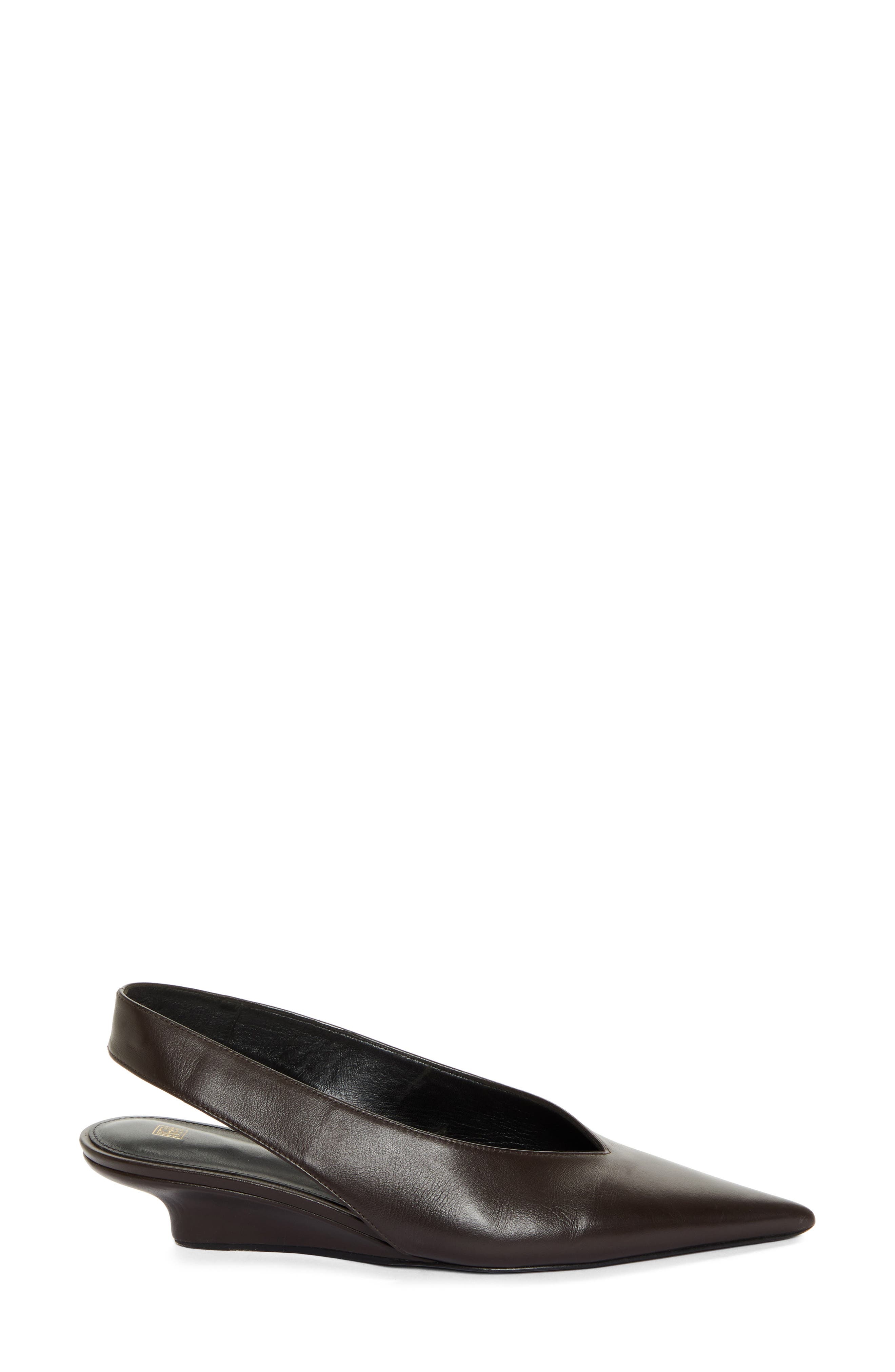 TOTEME The Wedge Heel Slingback Pump in Bark at Nordstrom - 3