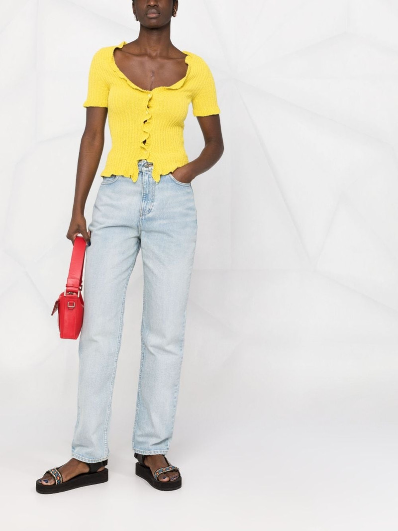 GANNI straight-leg high-rise jeans outlook