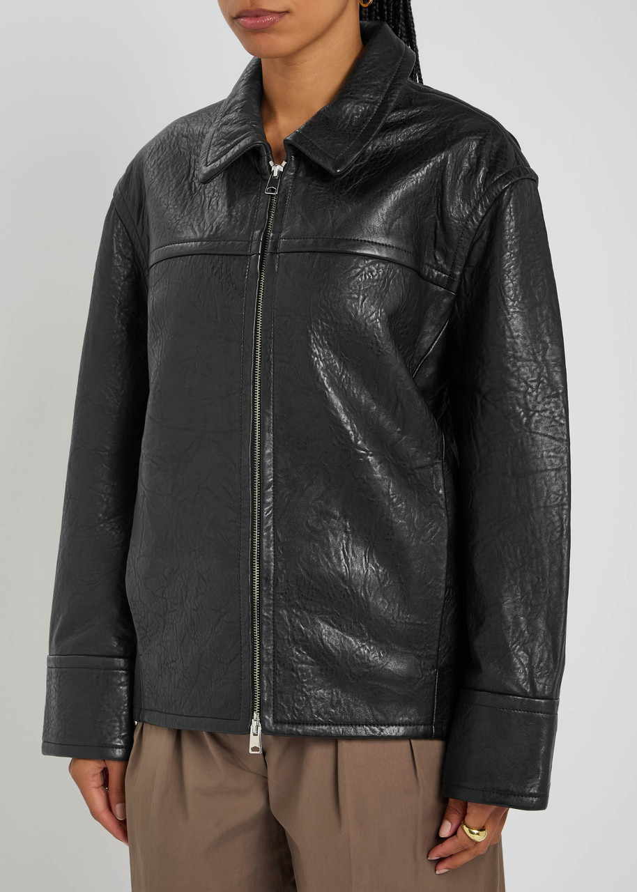Esse Studios Pelle Textured Leather Jacket - 2