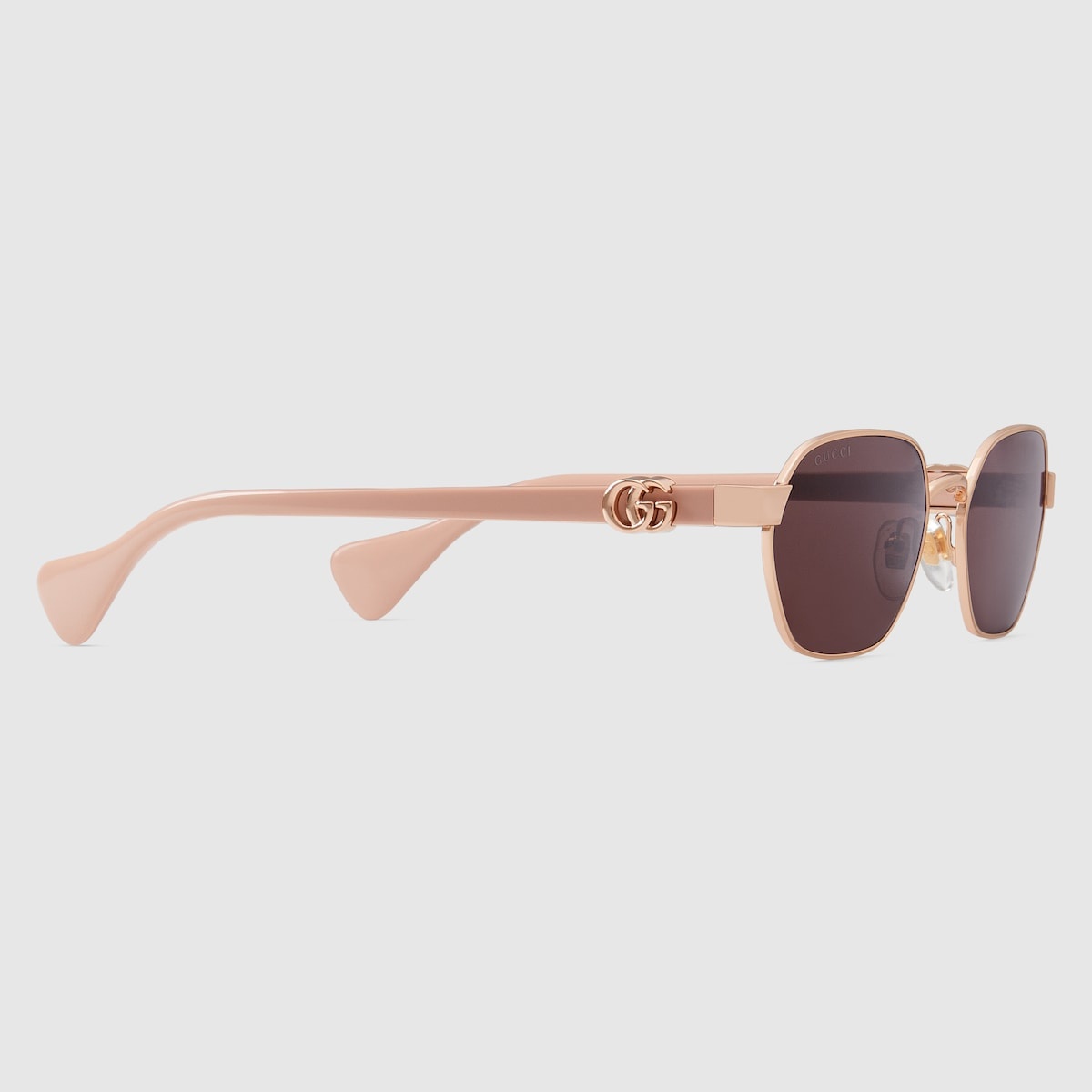 サングラス Gucci Round sunglasses Round-frame sunglasses in yellow gold-toned metal | GUCCI® US