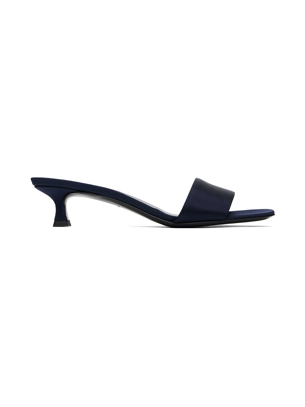 Navy Combo Kitten Heeled Sandals - 1