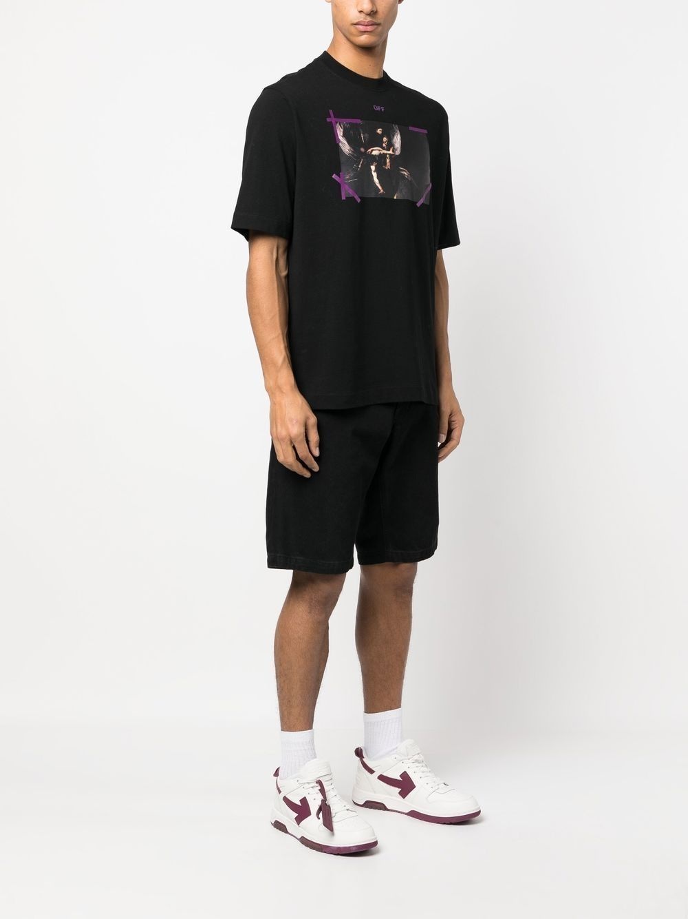 Graphic print cottno T-Shirt - 3
