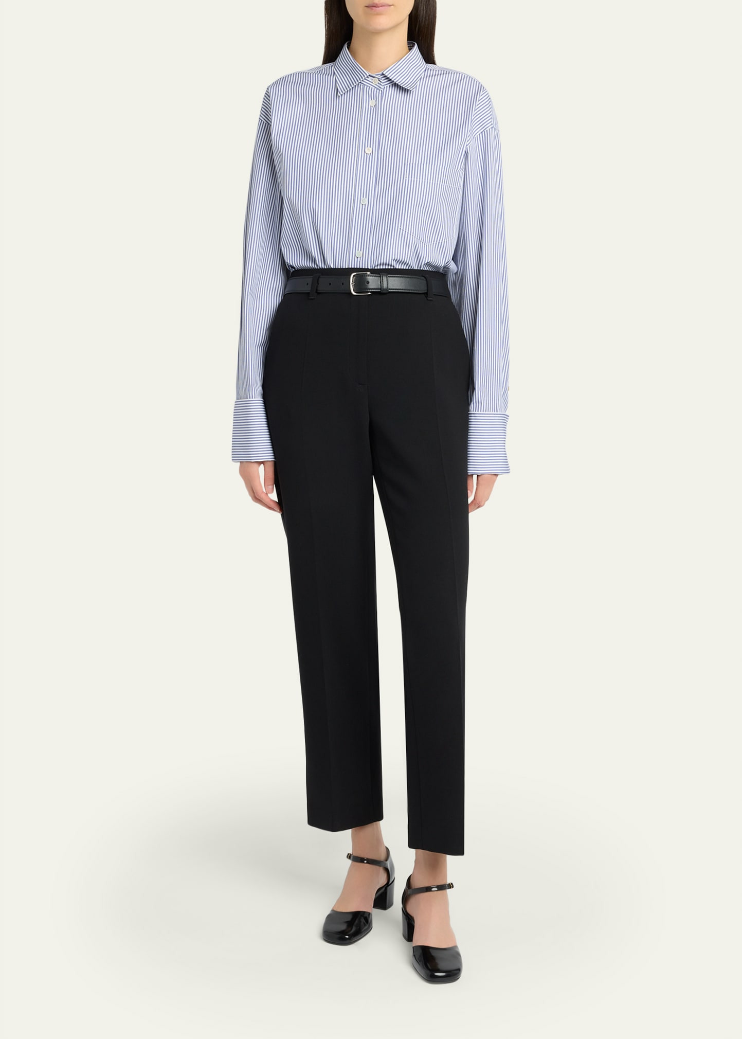 Ment Striped Button-Down Shirt - 2