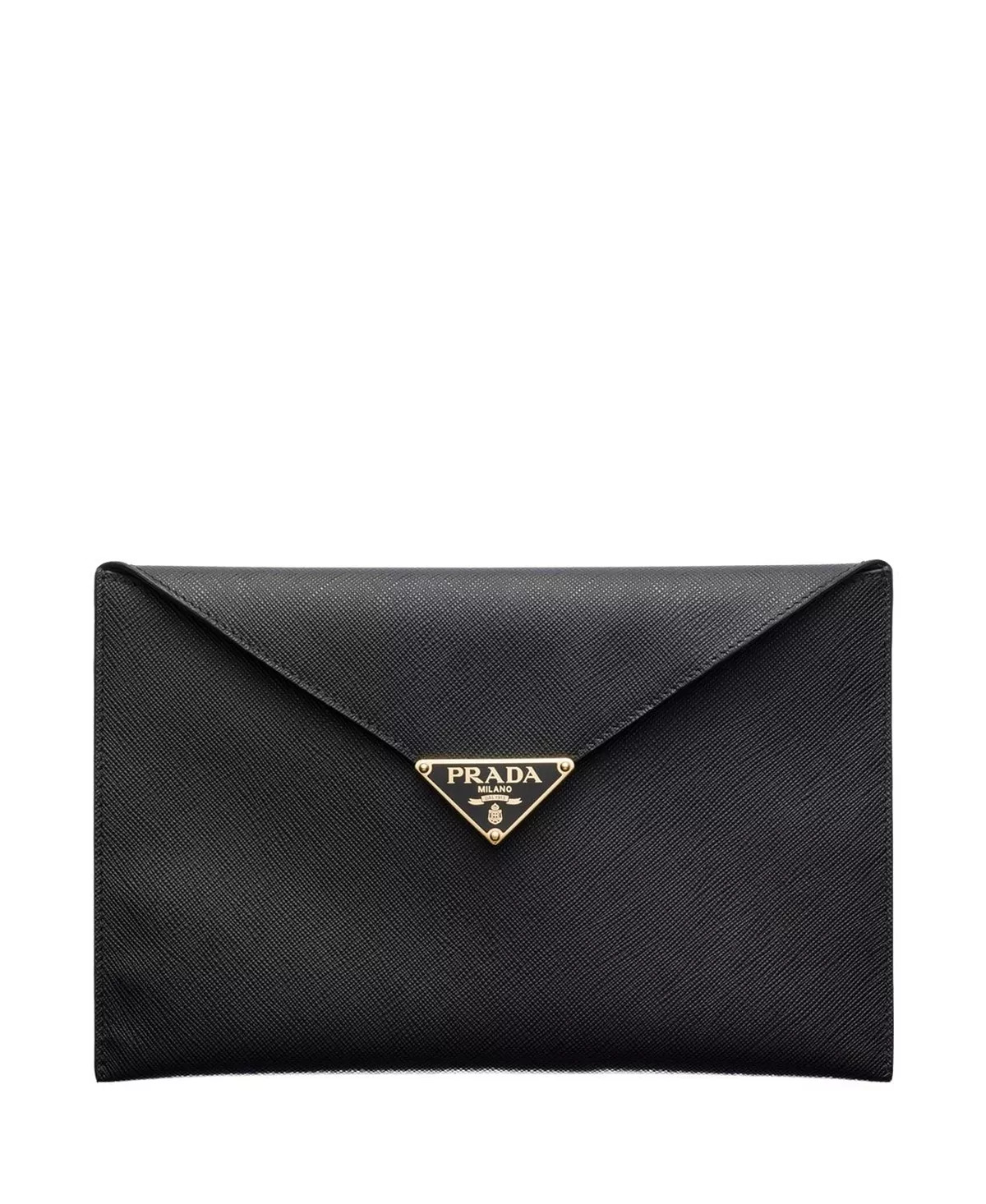 Saffiano Leather Envelope Clutch - 3