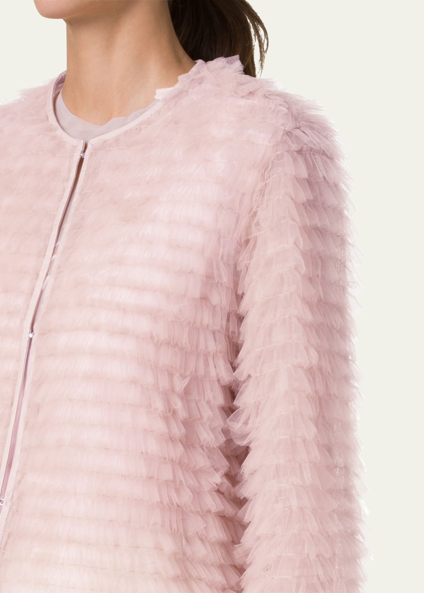 Alida Ruffle Tulle Jacket - 5