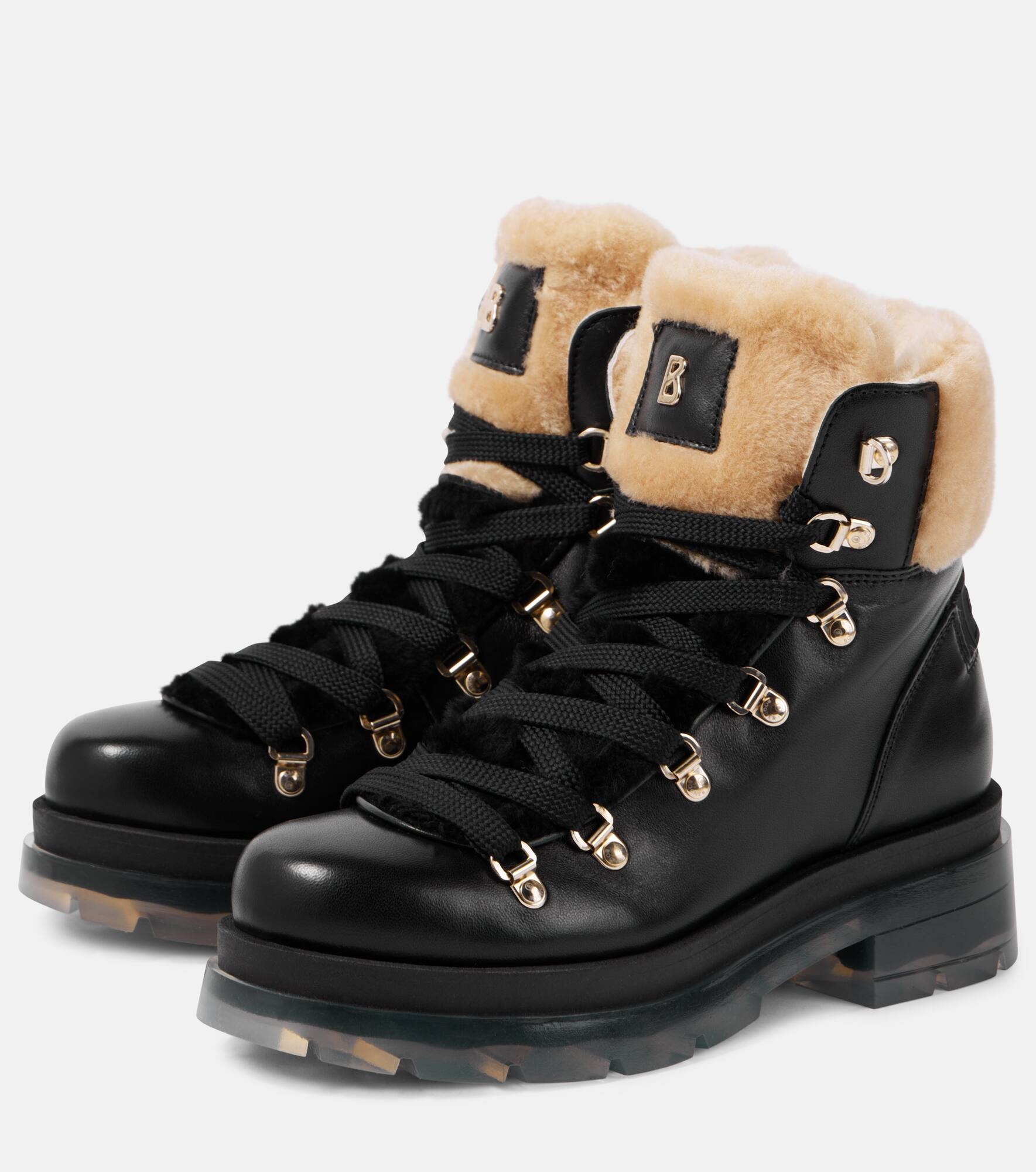 Swansea leather lace-up boots - 4
