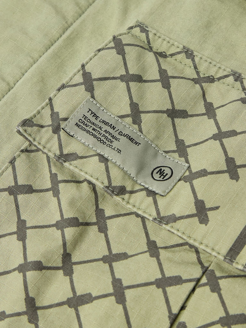 Shemagh Fatigue Printed Cotton-Ripstop Jacket Green 5