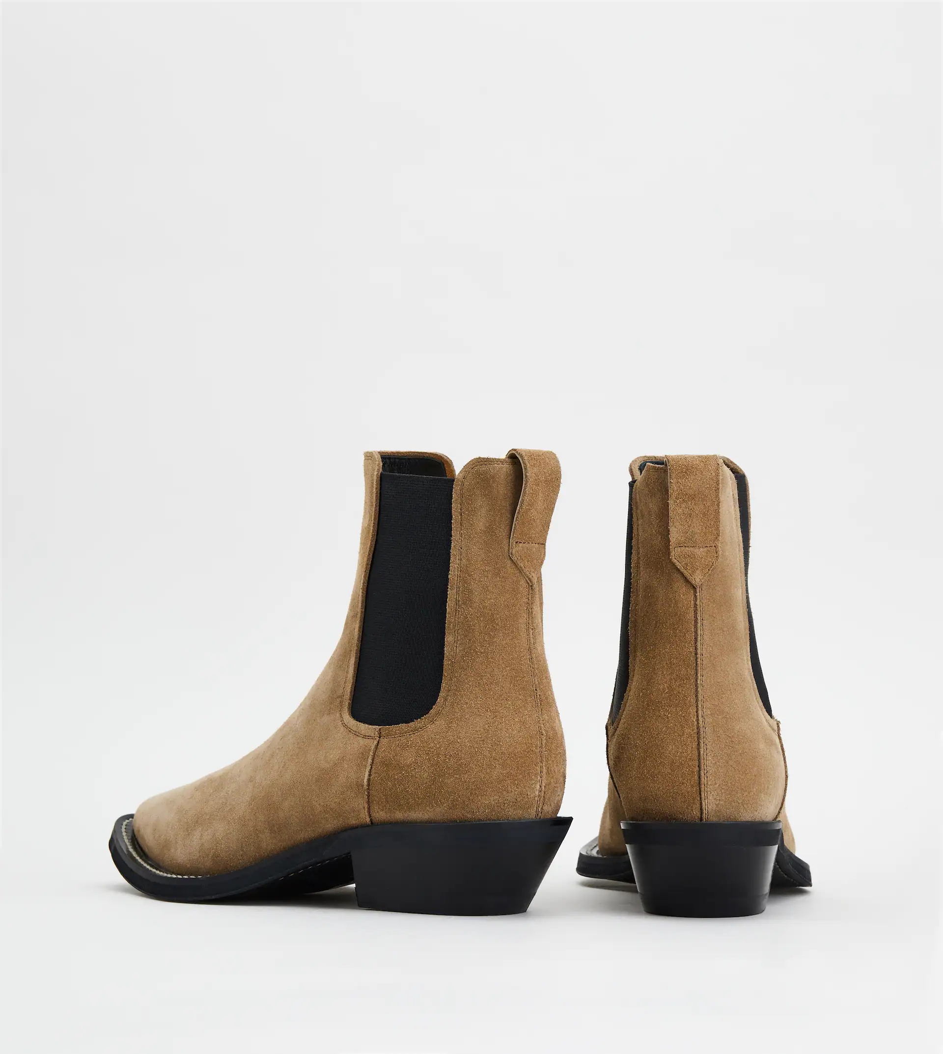 ANKLE BOOTS IN SUEDE - BEIGE - 3