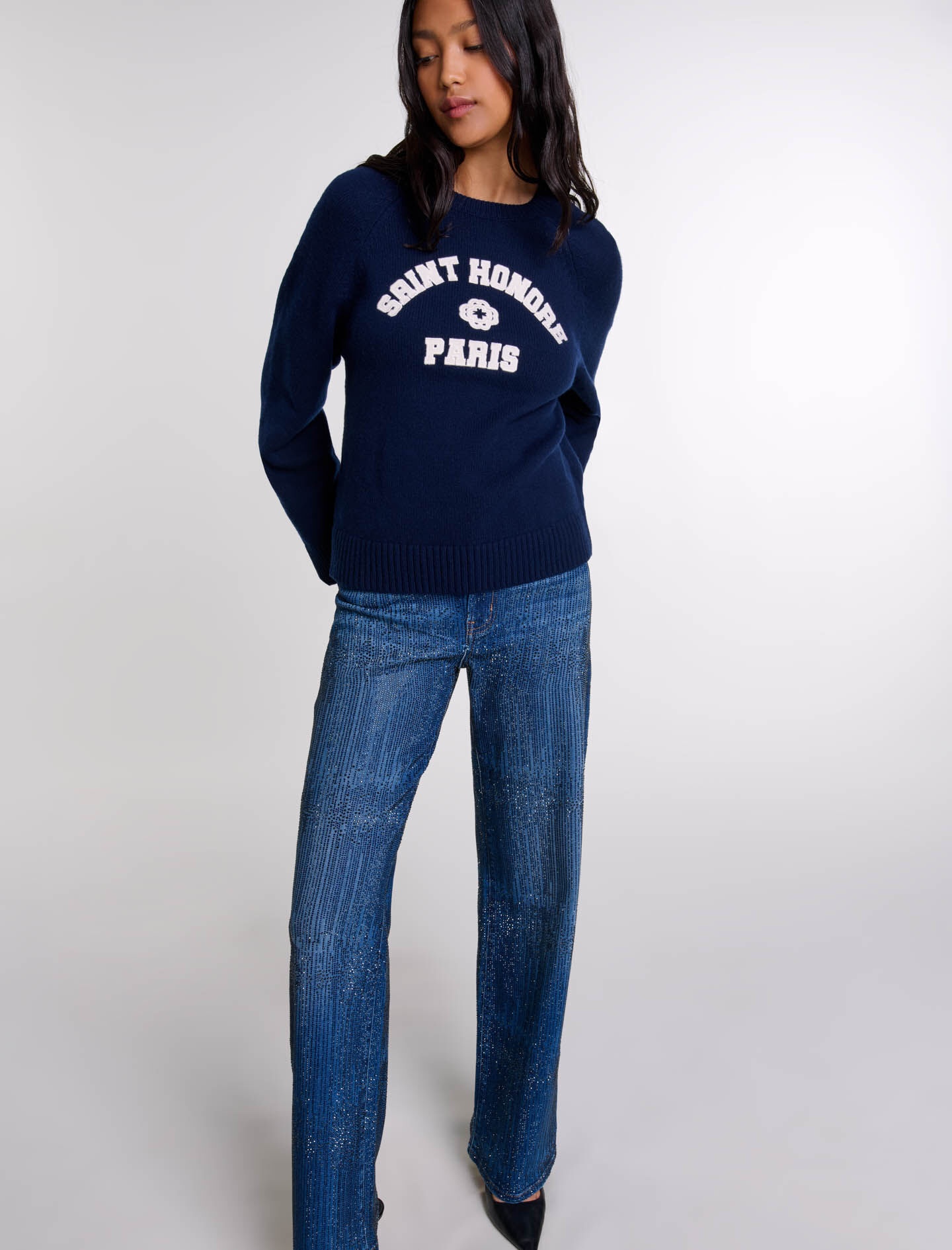 Rhinestone jeans - 5