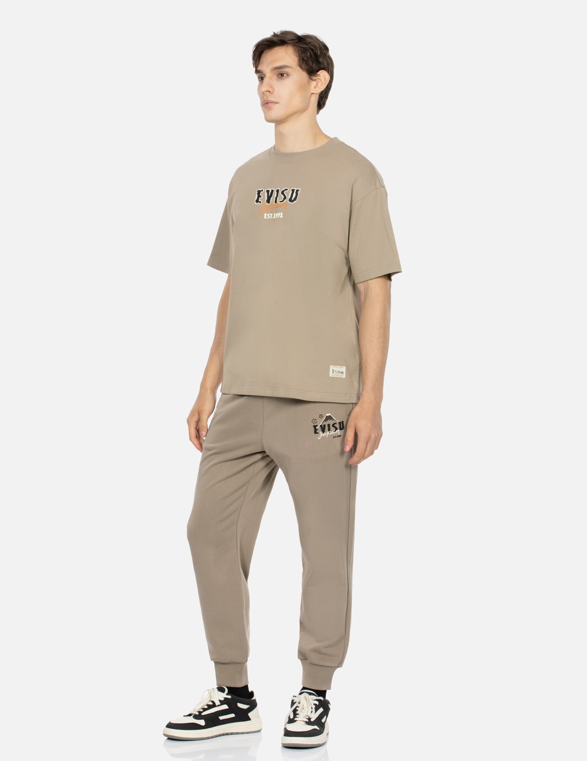 KUMADORI DARUMA DAICOCK PRINT REGULAR FIT SWEATPANTS - 4
