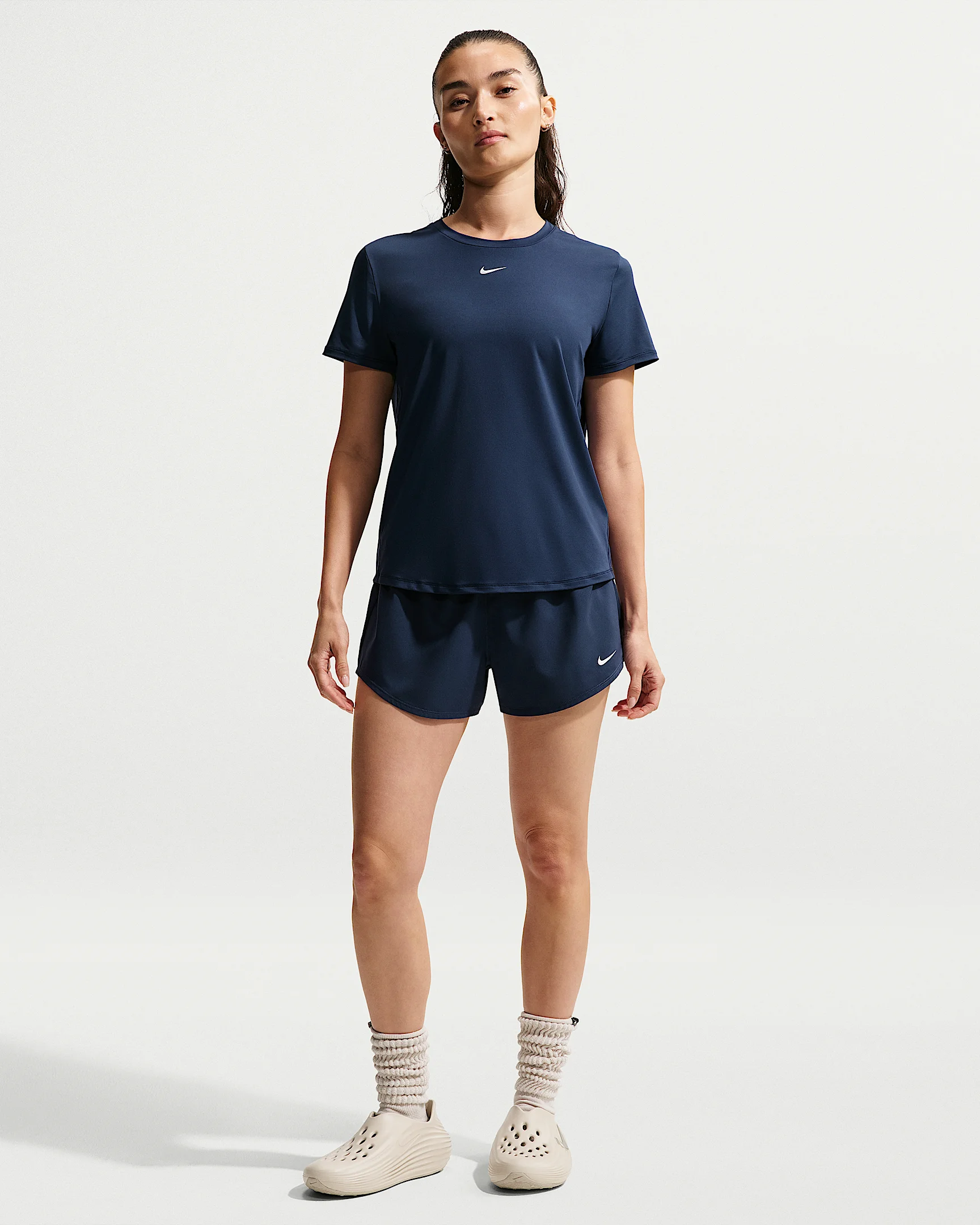 Nike One Women's Dri-FIT Mid-Rise 3" Brief-Lined Shorts - 1