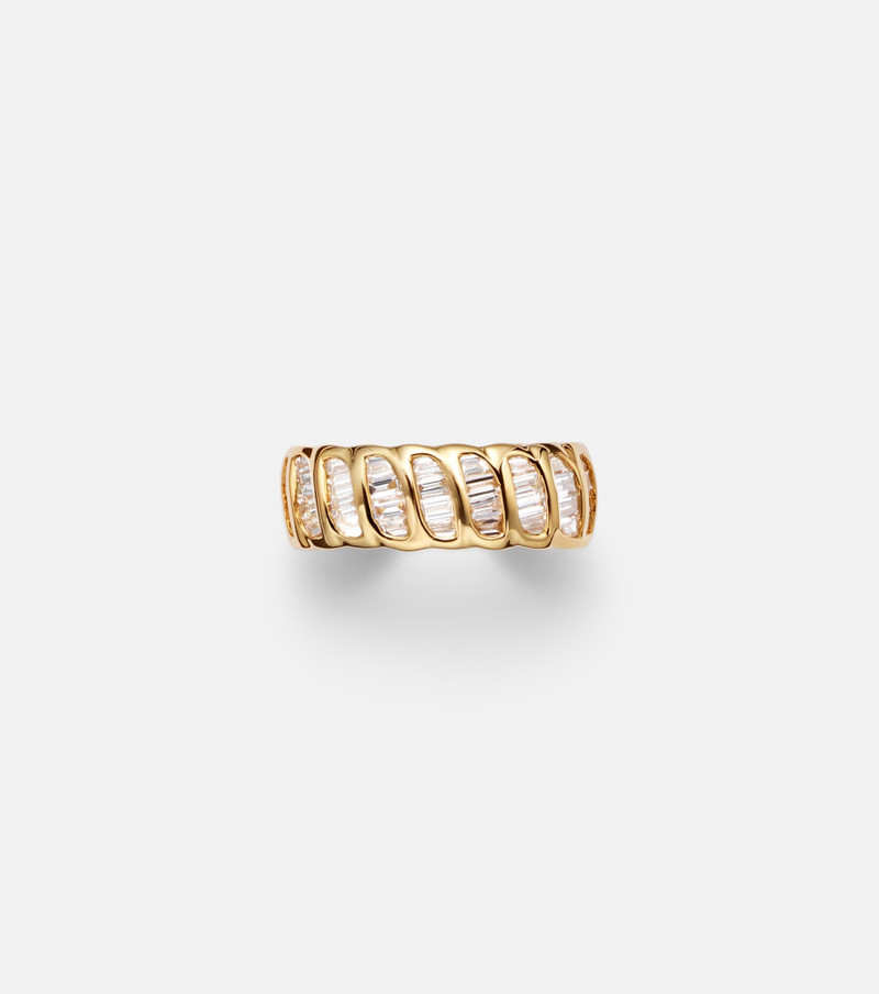 Zoe 18kt gold ear cuff with diamonds 1