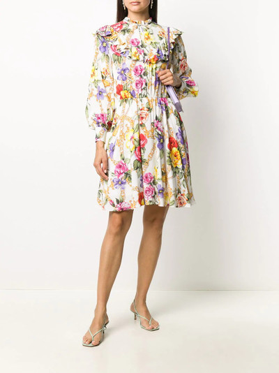 Moschino floral print high-neck dress outlook