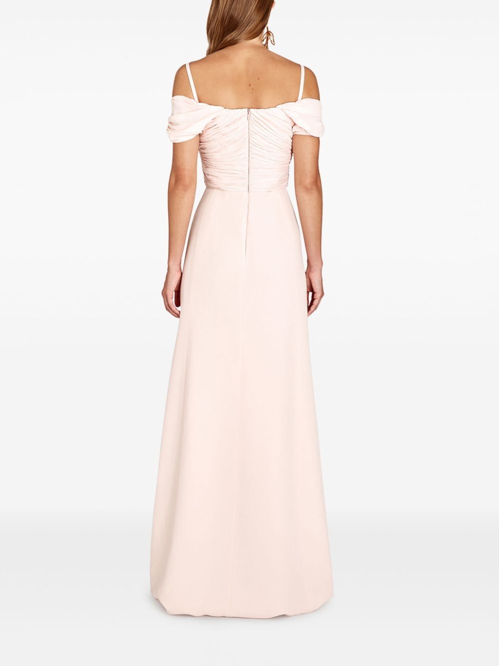 strapless long dress - 4