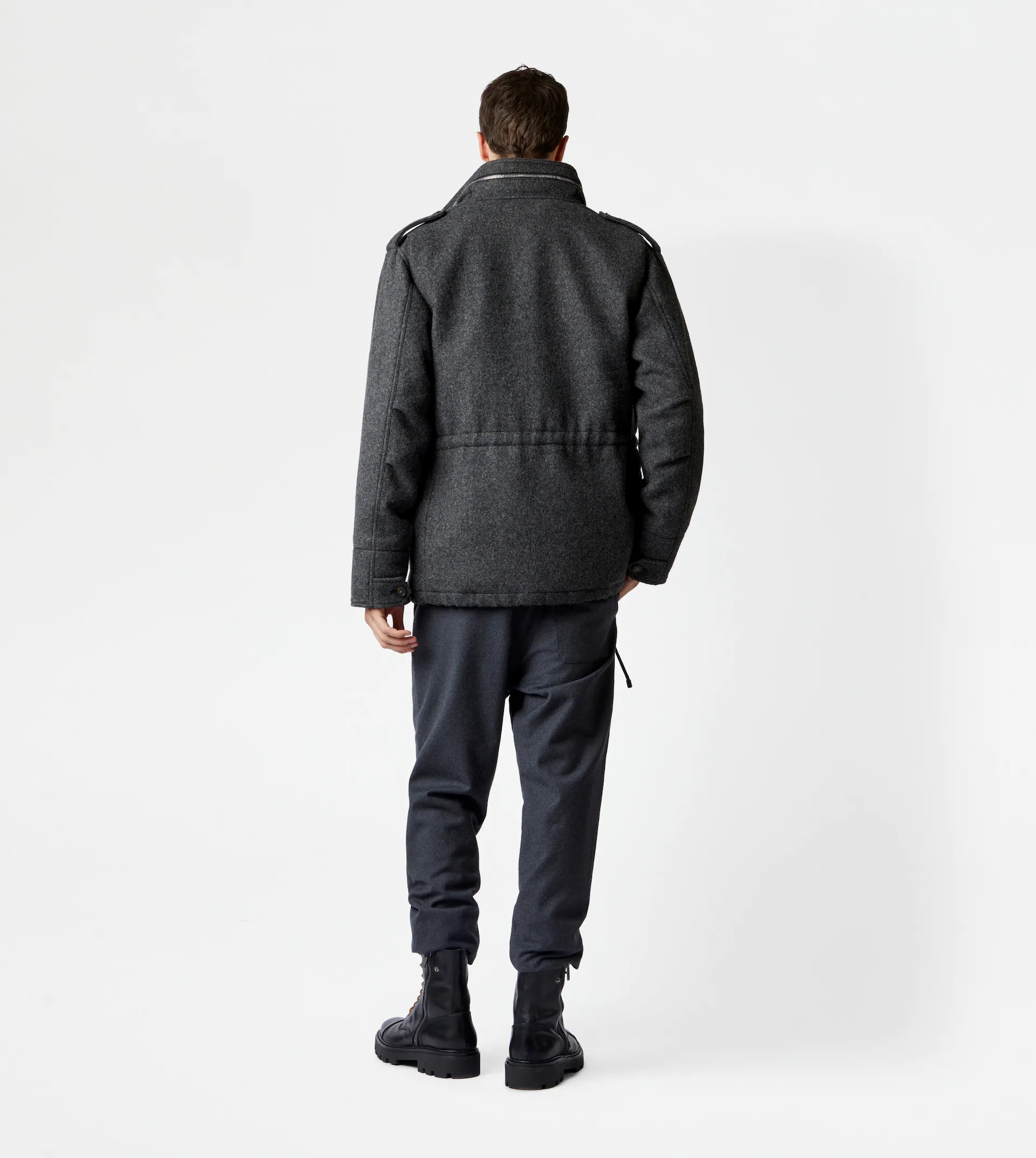 TOD'S OVER FIELD JACKET - GREY - 3