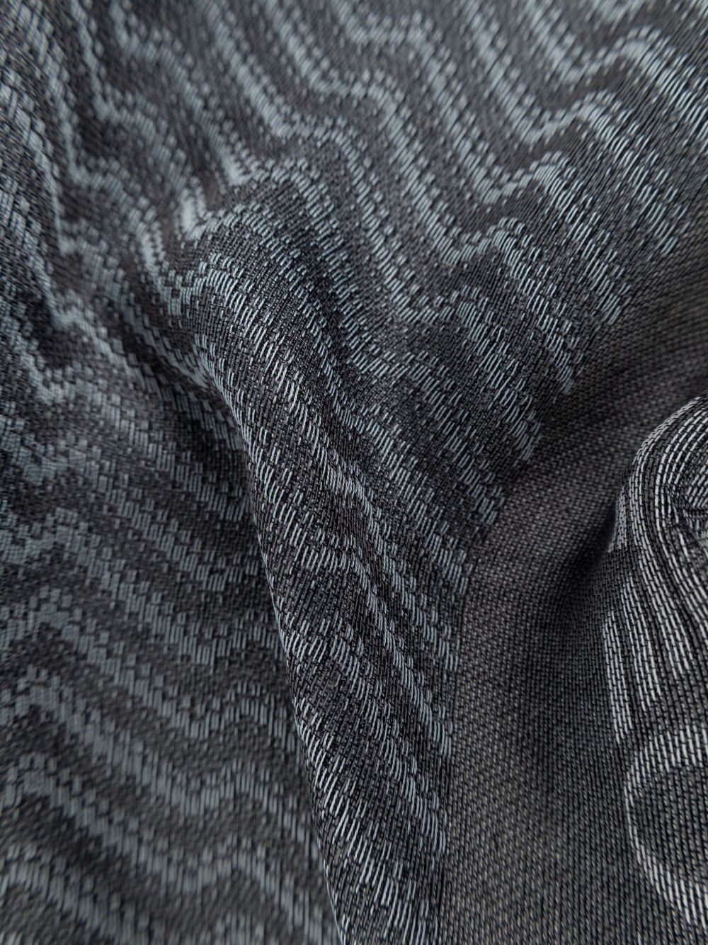 zigzag-pattern scarf - 2