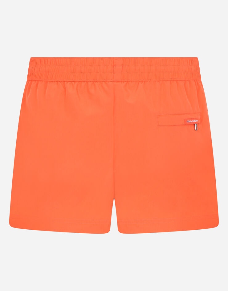 Short swim trunks with metal DG logo - 3