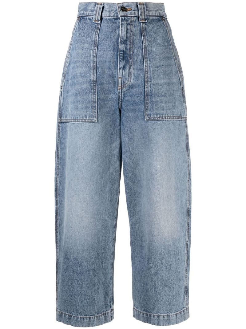 Hewey high-waisted cropped jeans - 1