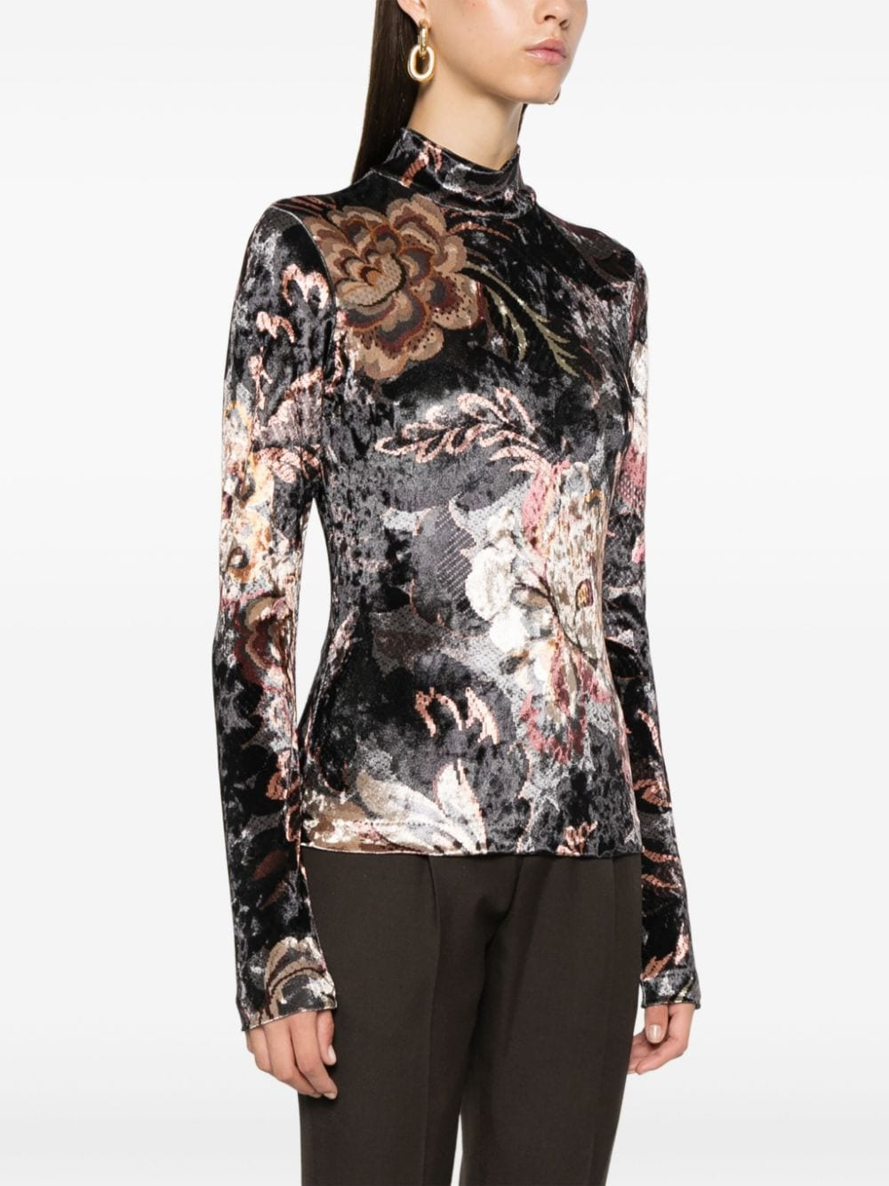 Etro Women Printed High-Neck Sweater - 2