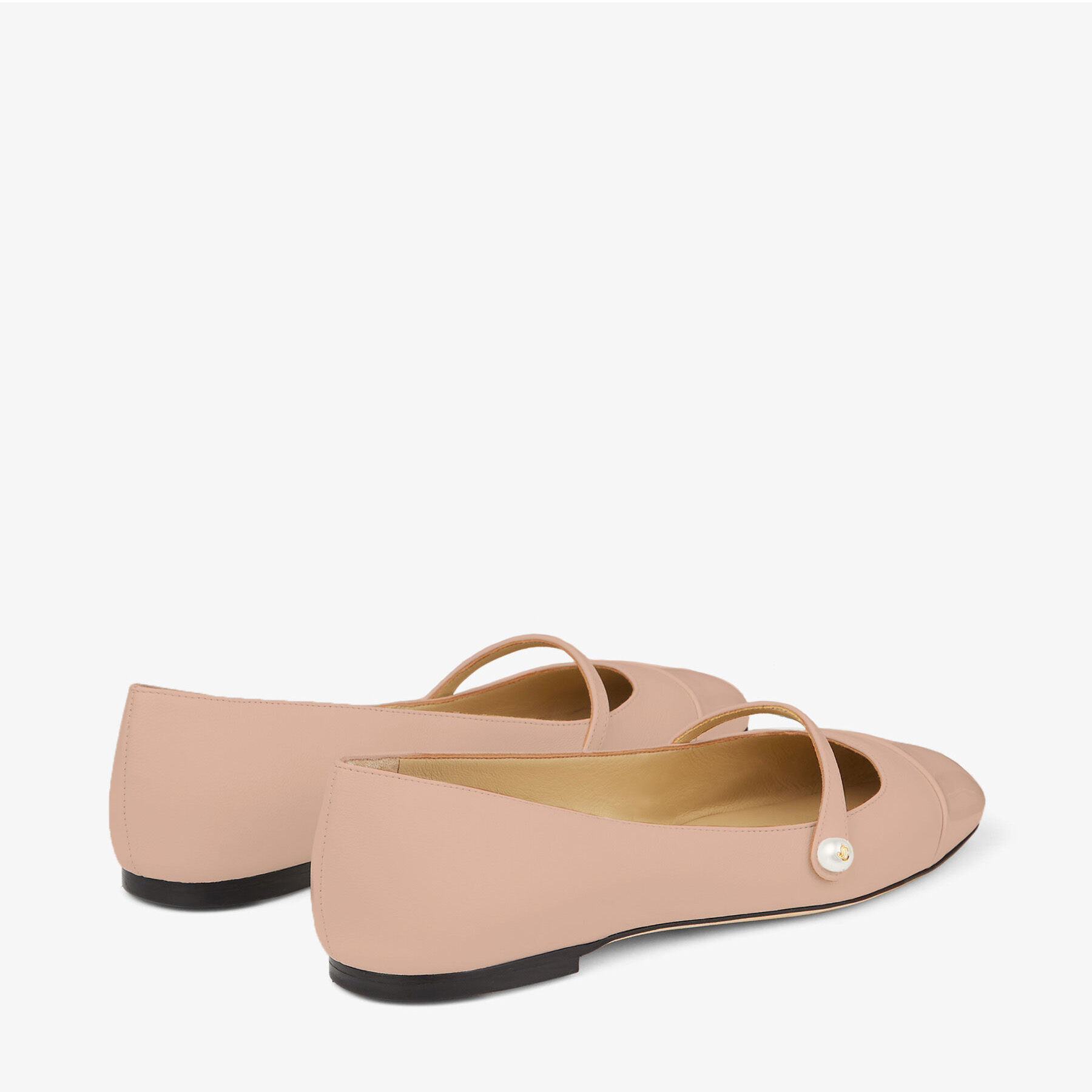 Elisa Flat
Ballet Pink Nappa and Patent Leather Flats - 3