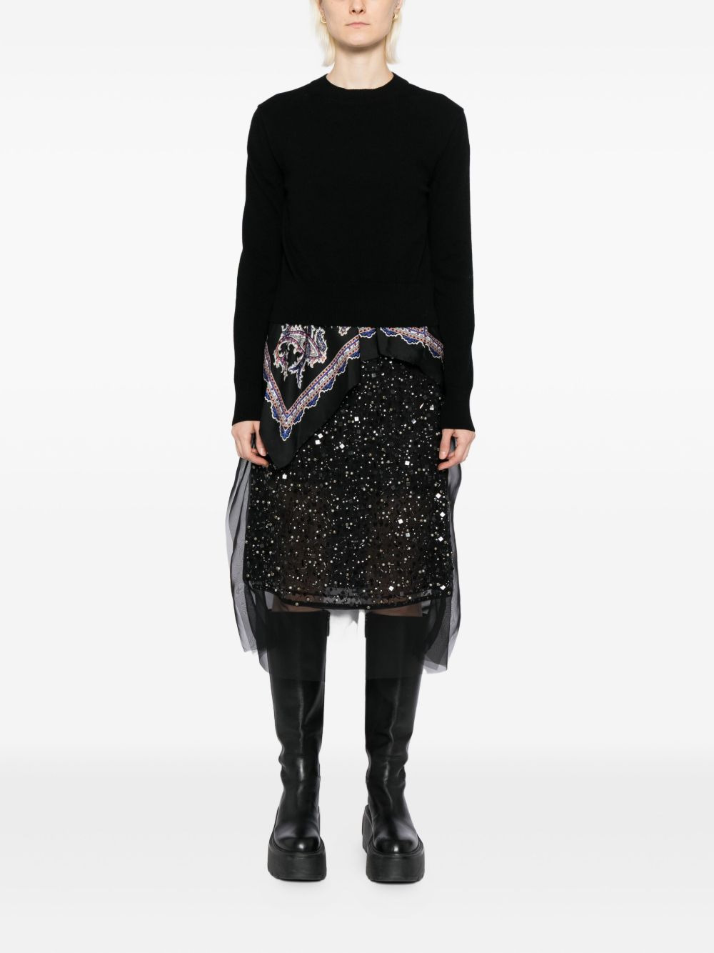sequin-embellished skirt - 2