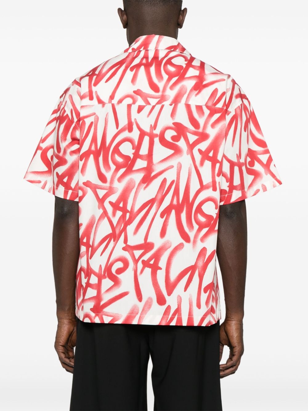graffiti-print shirt - 4