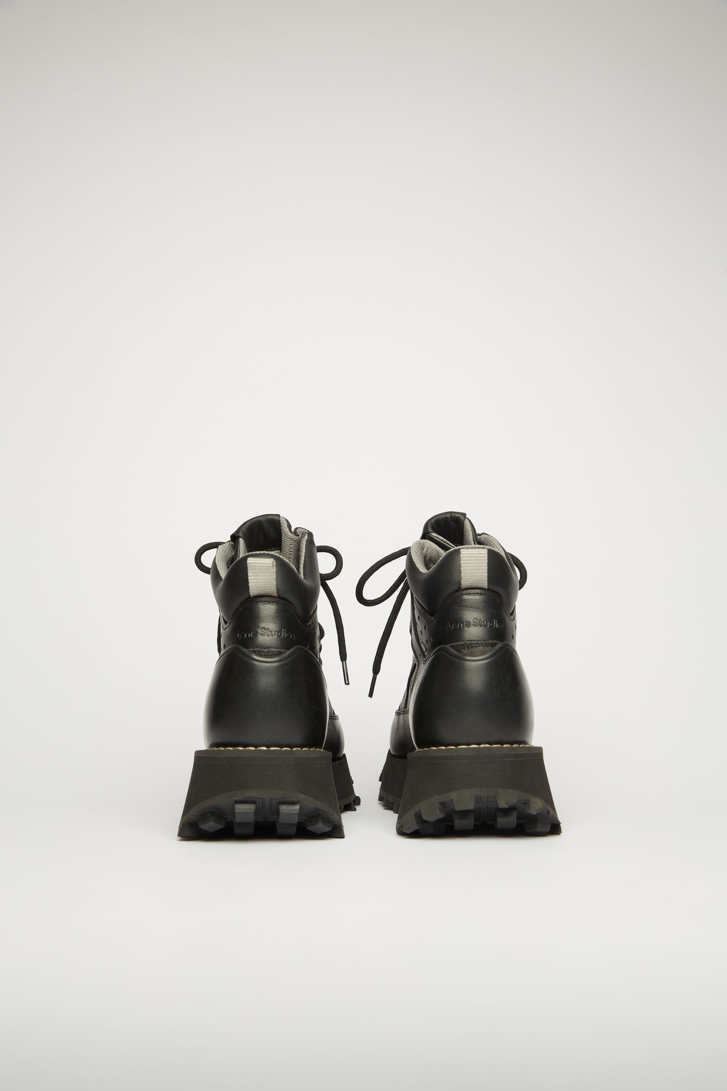 Leather trekking boots black - 3