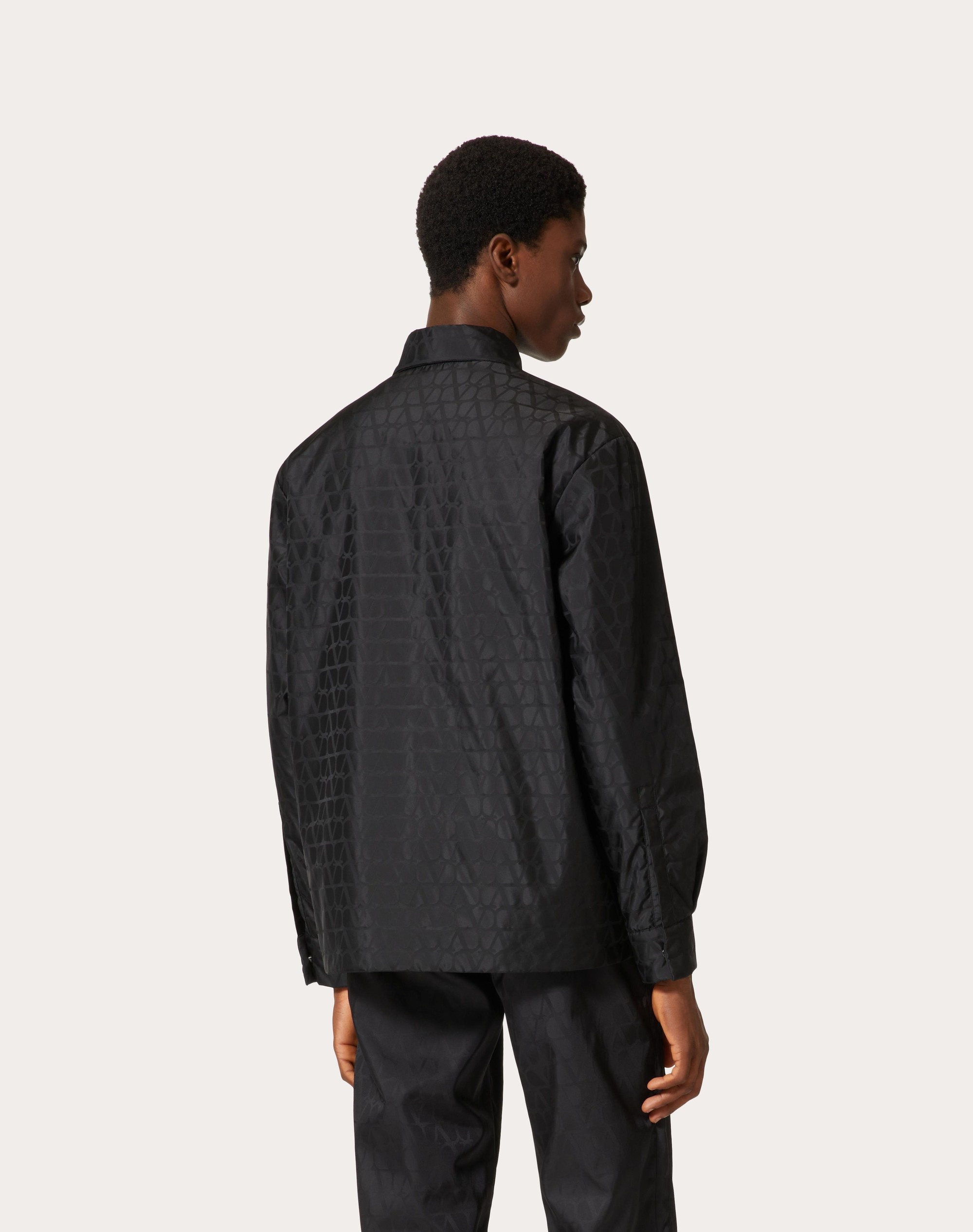 REVERSIBLE NYLON JACKET WITH TOILE ICONOGRAPHE PATTERN - 4
