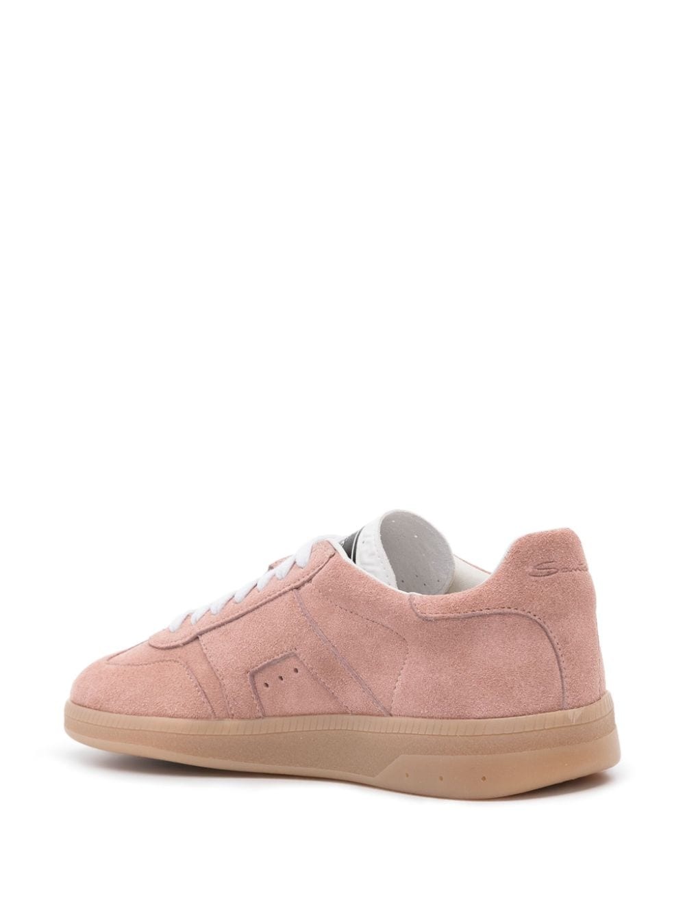 panelled suede sneakers - 3