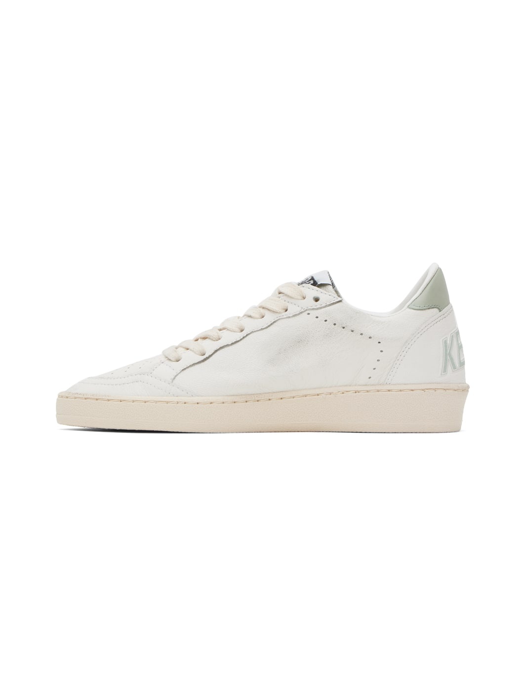 SSENSE Exclusive White & Green Ball Star Sneakers - 3