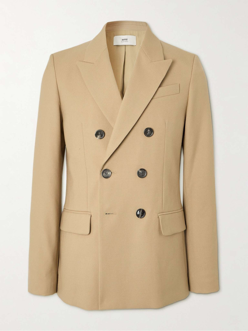 Double-Breasted Wool-Twill Blazer - 1