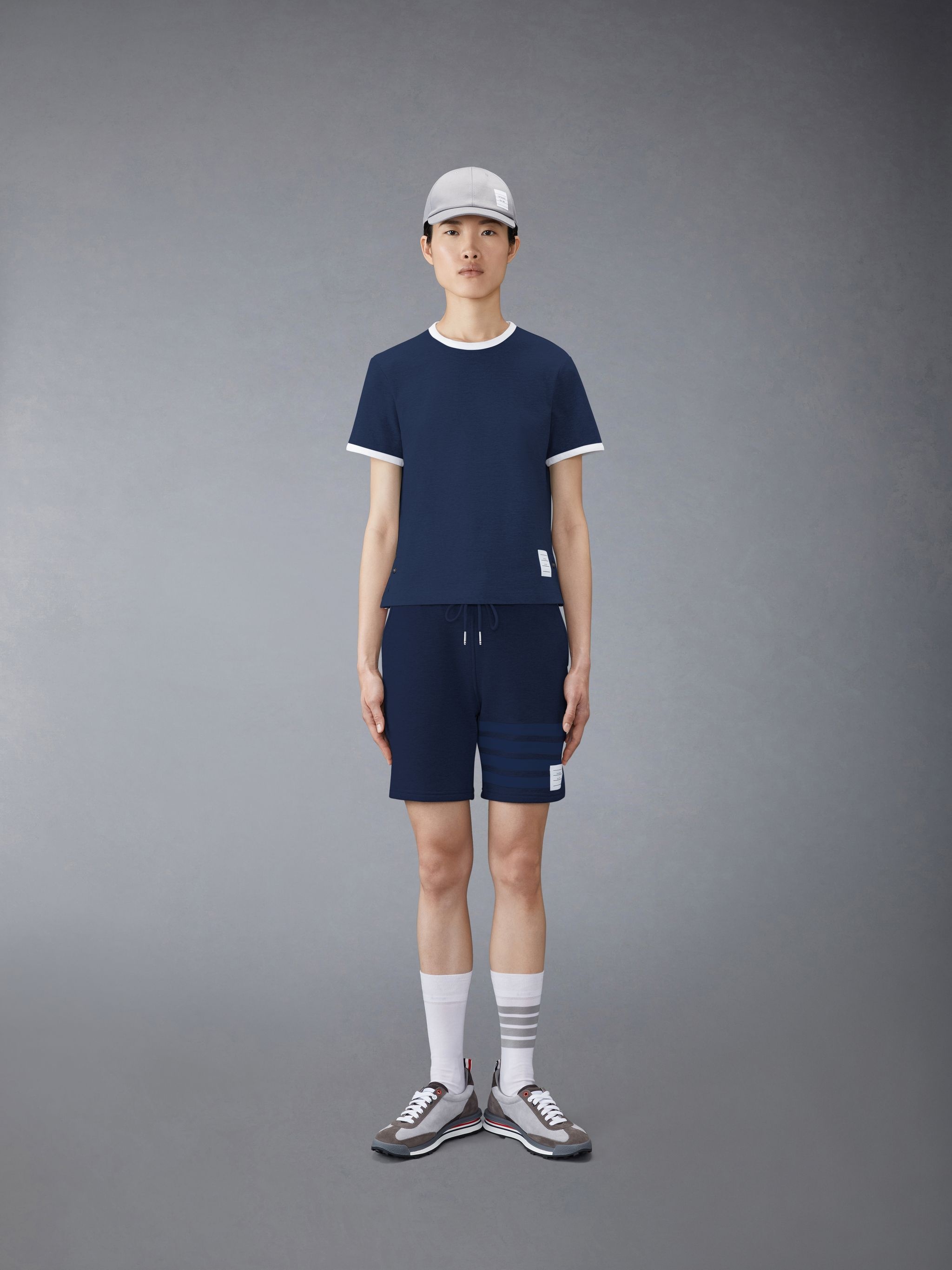 asymmetric hem short-sleeve T-shirt - 3