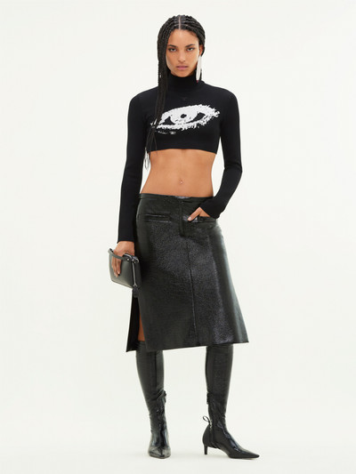 courrèges THE EYE CROPPED JACQUARD SWEATER outlook