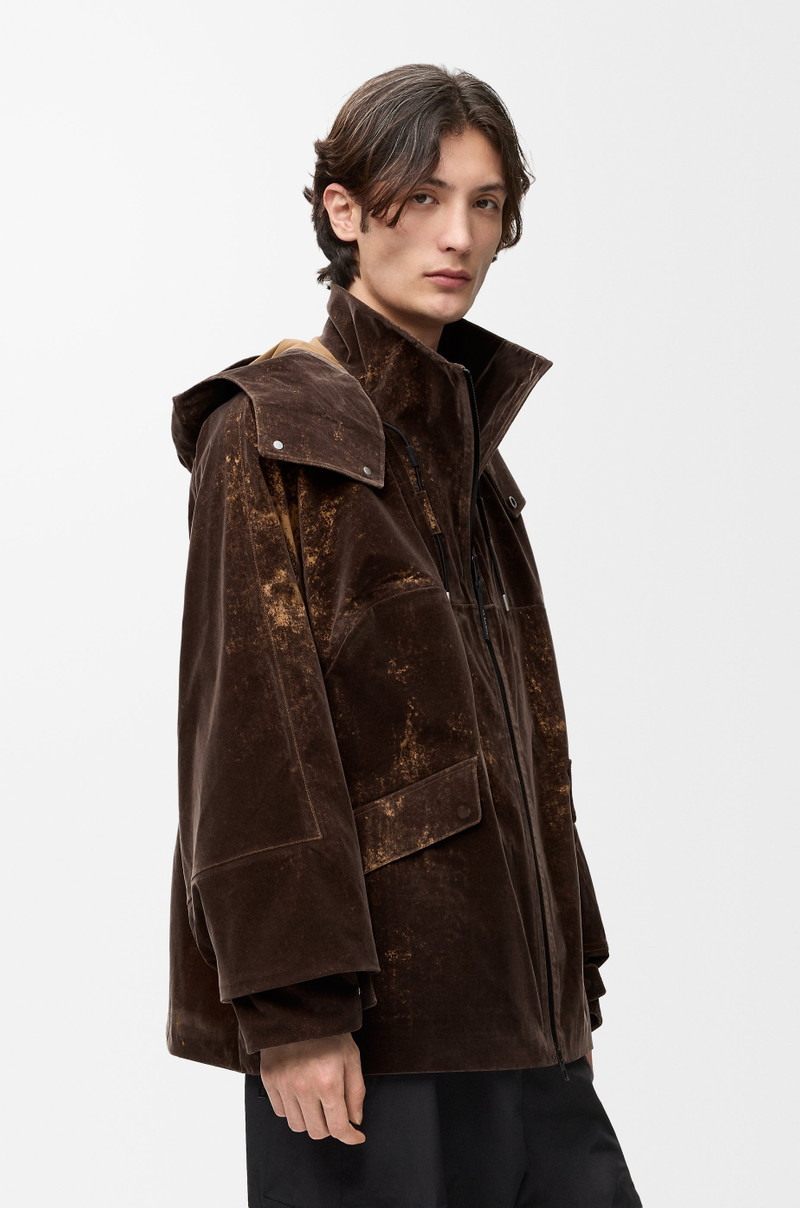 Jacket in flocked technical shell 4