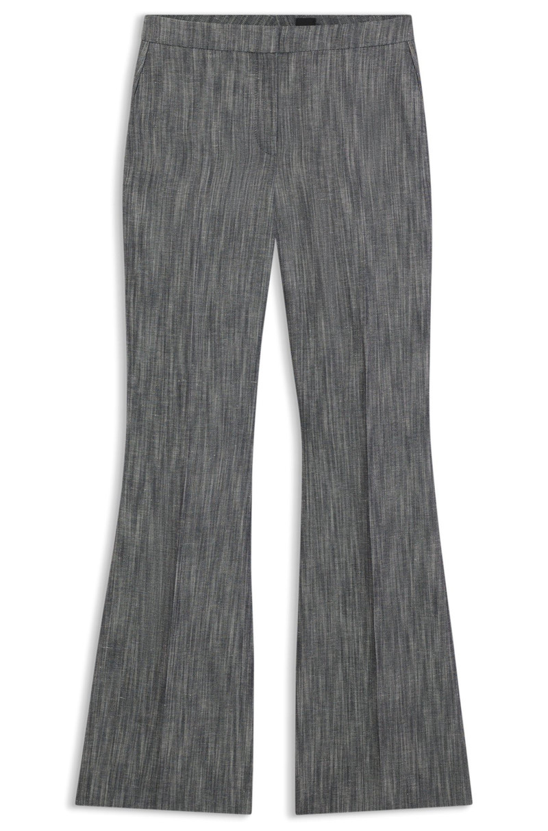 REGULAR-FIT TROUSERS IN MELANGE DENIM 1