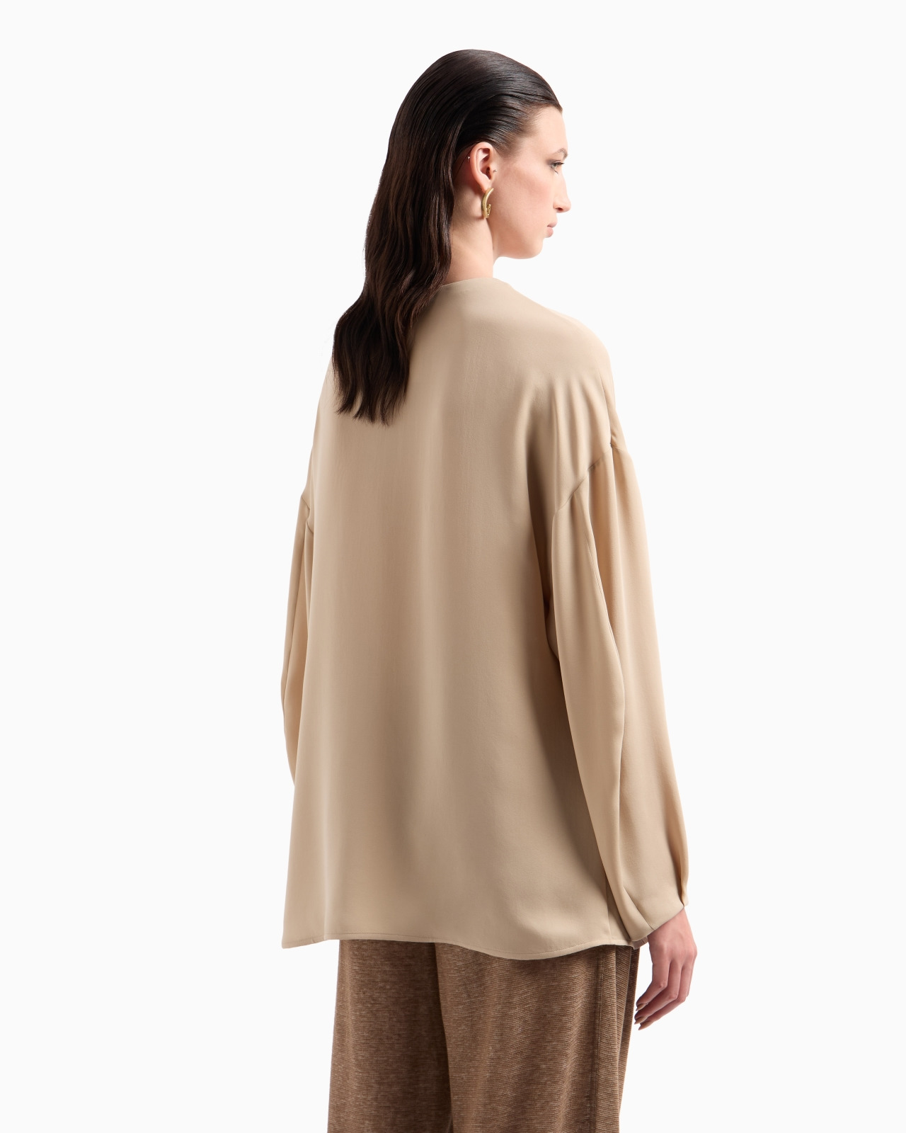 WASHED SILK DOUBLE-GEORGETTE SHIRT - 3