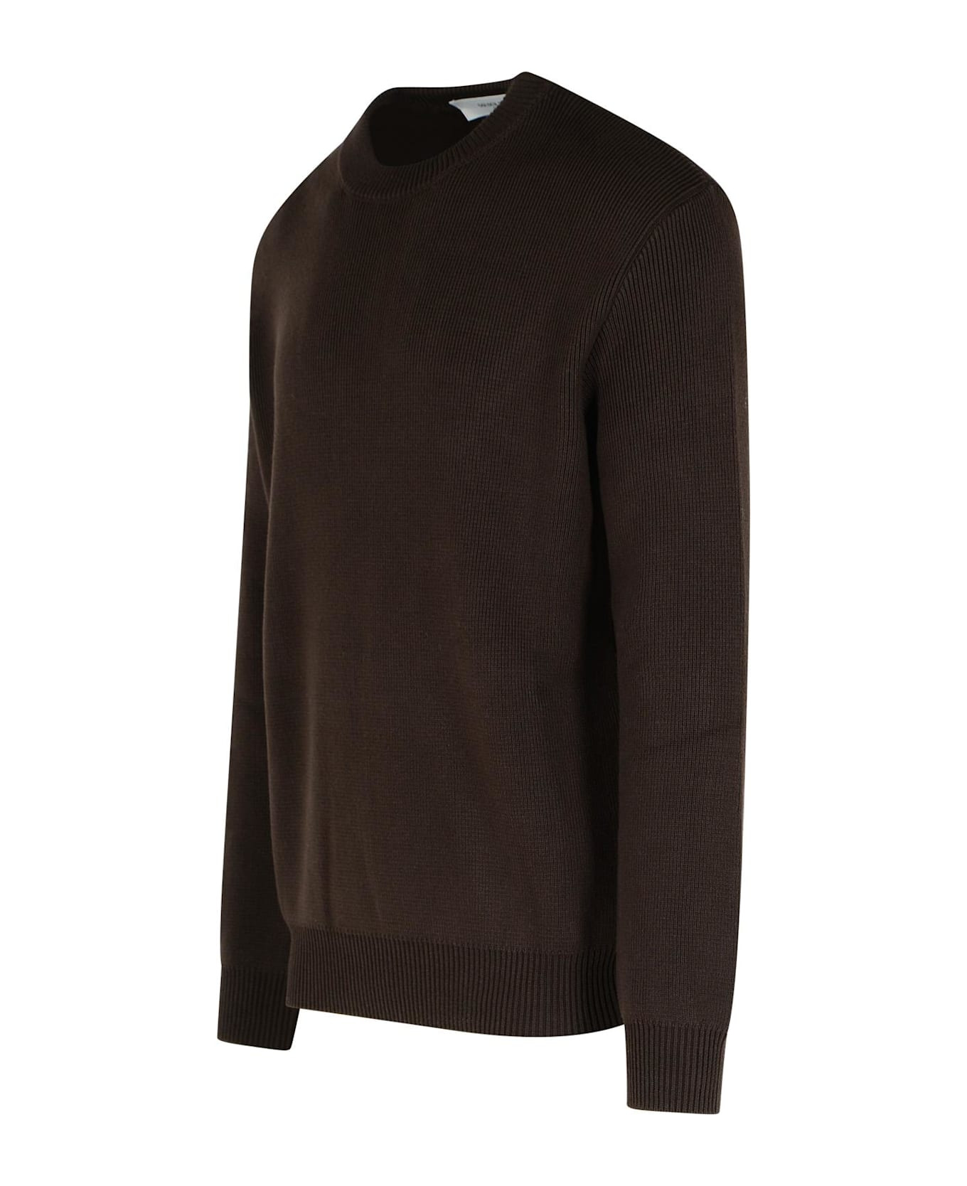 Brown Cotton Sweater - 2