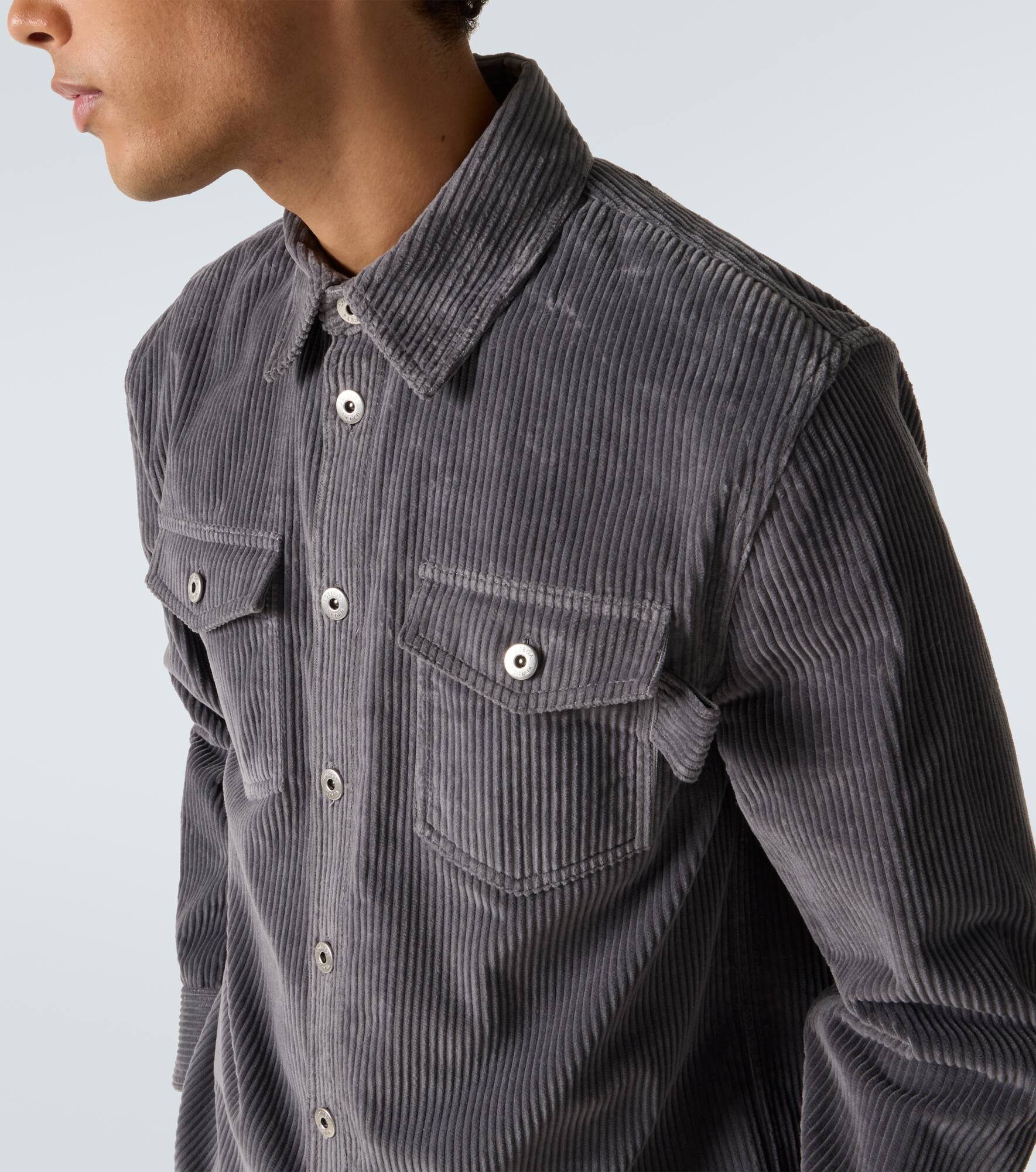 Matt cotton corduroy shirt - 5