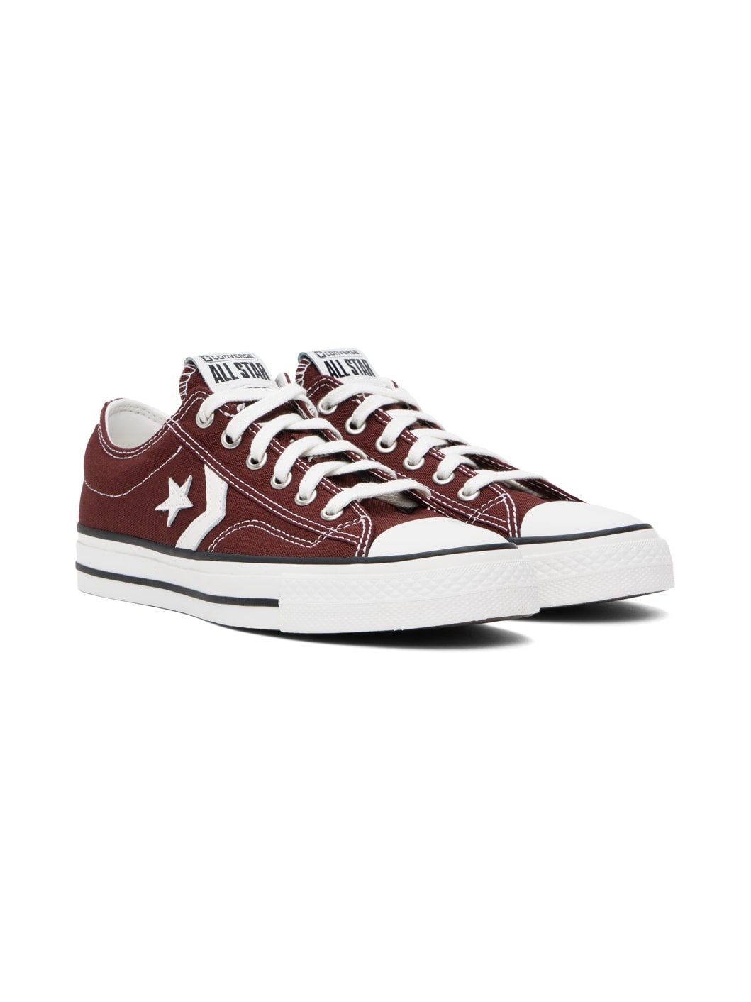 Burgundy Star Player 76 Low Top Sneakers - 4