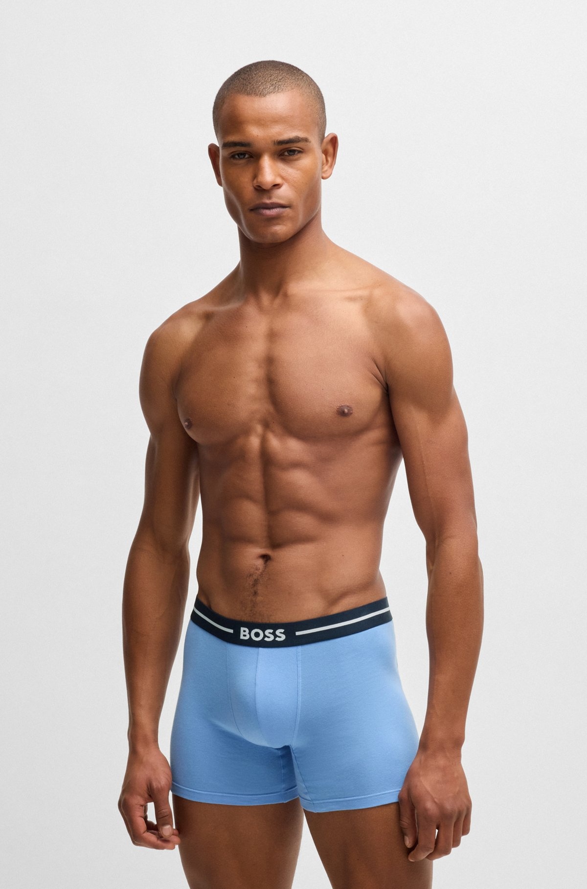 THREE-PACK OF BOXER BRIEFS WITH LOGO STRIPE WAISTBANDS - 2