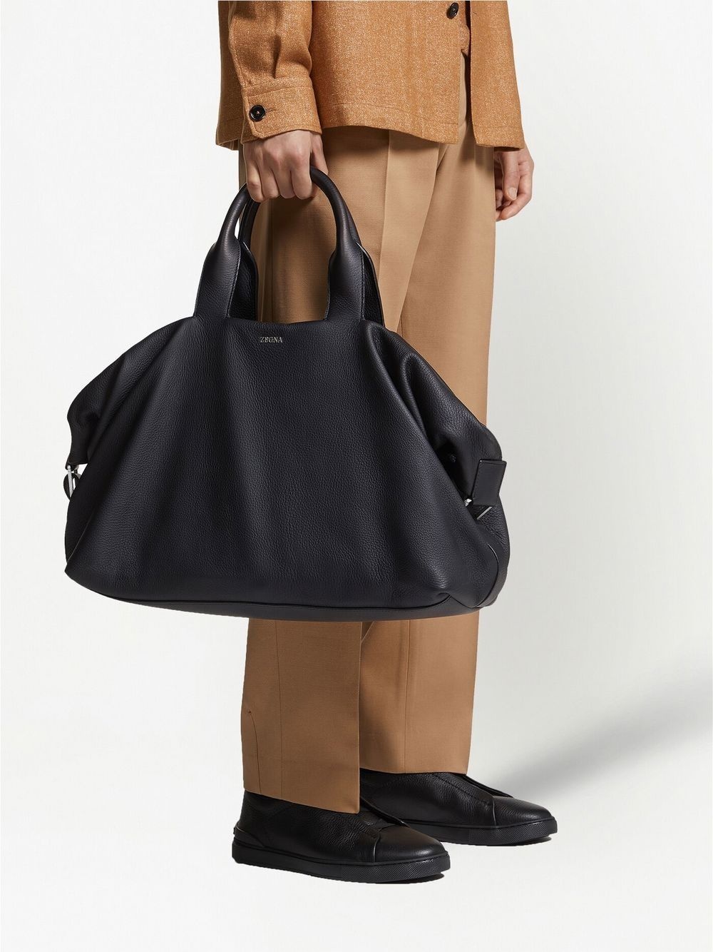 Raglan deerskin holdall - 2