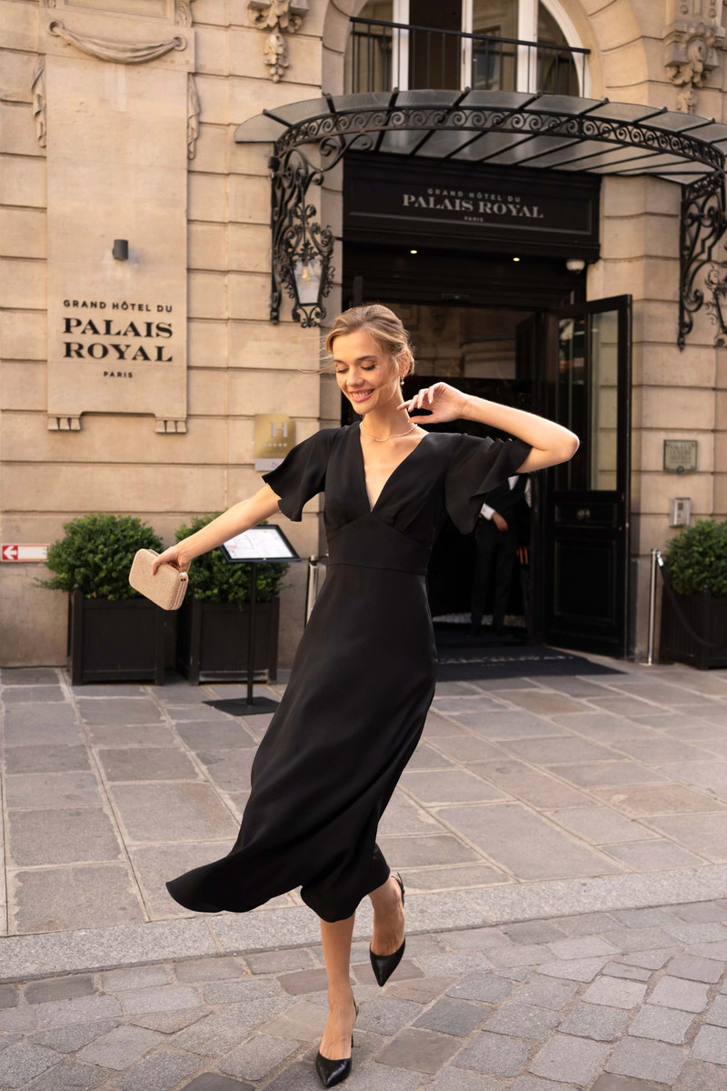 Coralie Evening Dress Open back 5