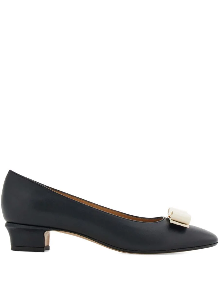 Salvatore Ferragamo Vara Leather Pumps - 1