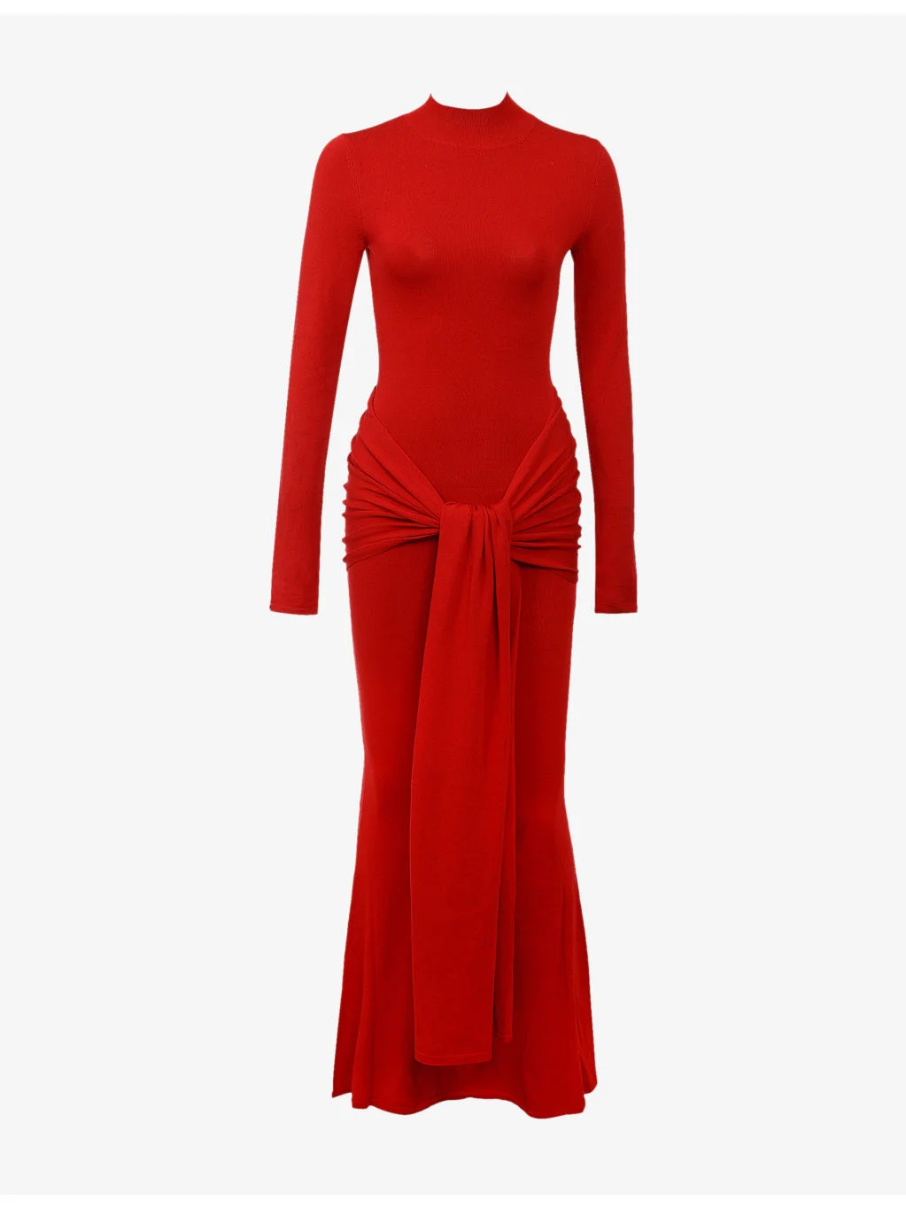 Imogen Draped Knitted Maxi Dress - 1
