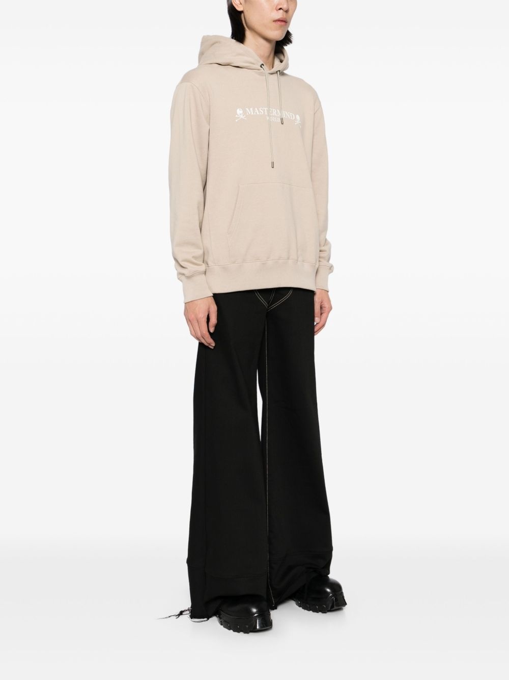 logo-print hoodie - 3