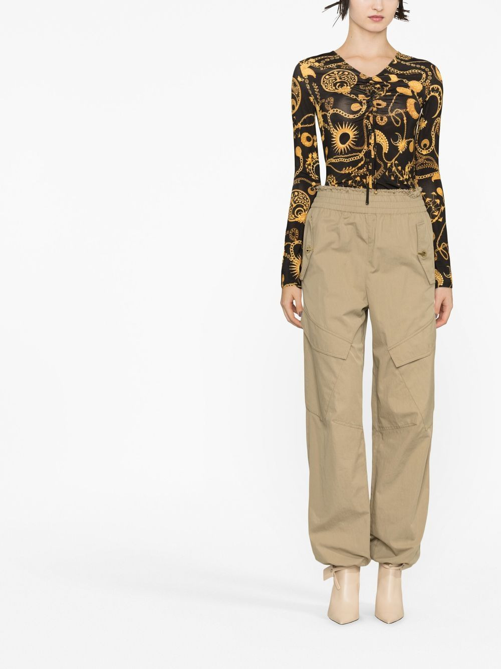 Ornament Moon-print top - 2