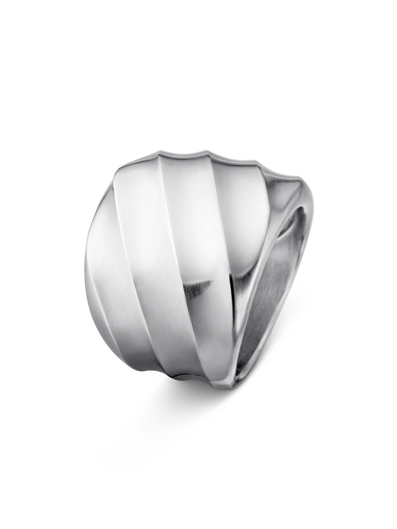 Women's Cable Edge Saddle Ring in Sterling Silver, 18.8mm - Sterling Silver 3