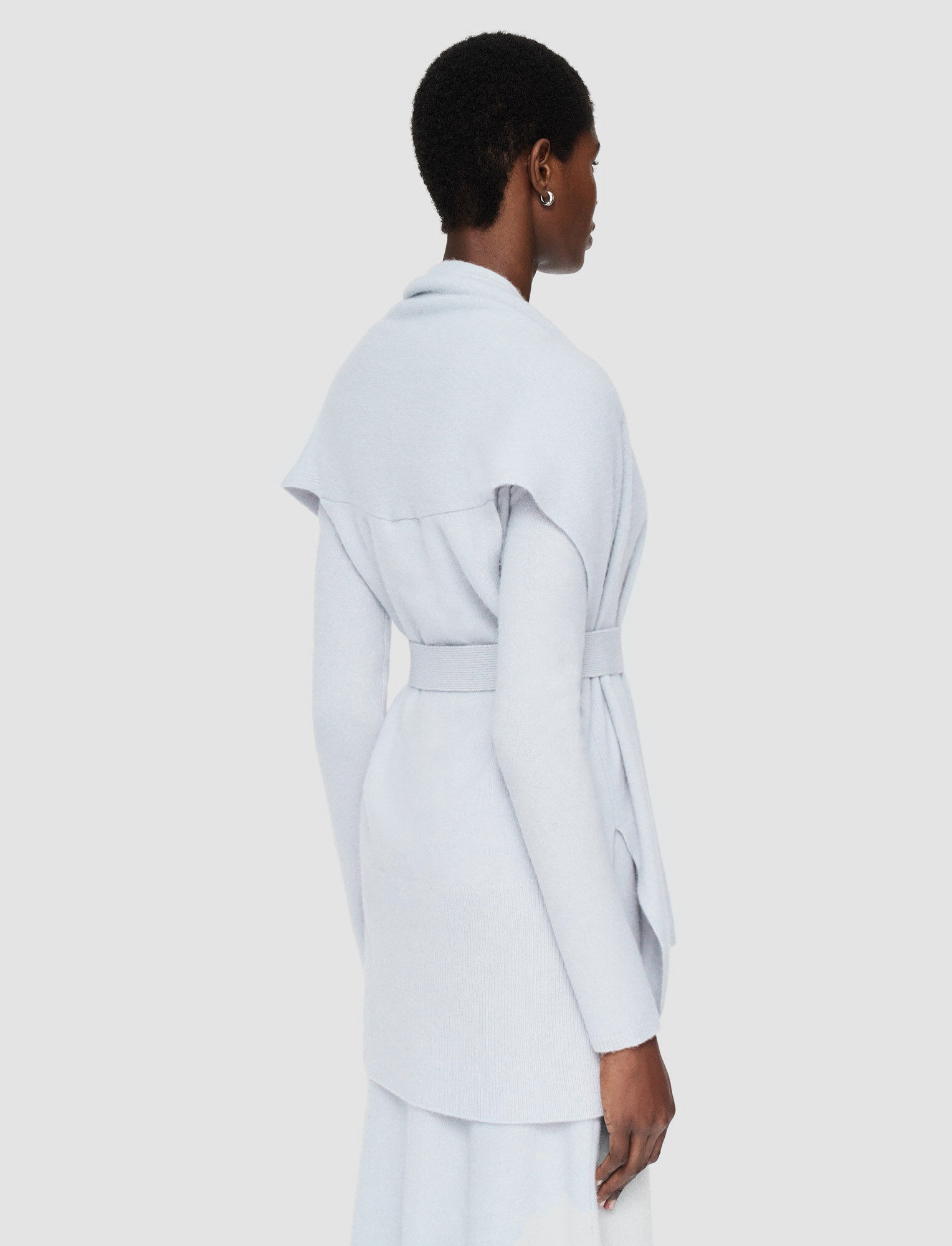 Brushed Cashmere Sleeveless Wrap - 4