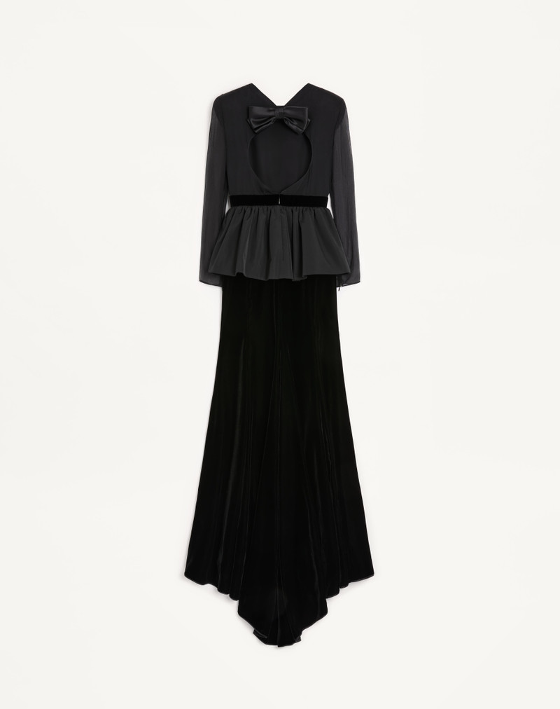 Valentino LONG DRESS IN SABLE VELVET outlook